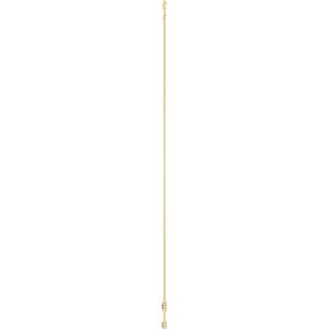 14K Yellow Gold Natural Amethyst 3-Station 16-18" Necklace – image 3