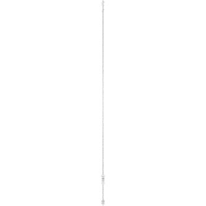 Sterling Silver 3 mm Round Bezel-Set 4-Station 16-18" Necklace Mounting – image 5