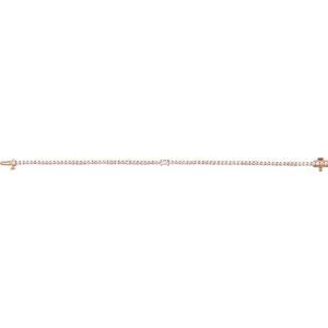 14K Rose Gold 3 CTW Lab-Grown Diamond Line 7" Bracelet – image 2