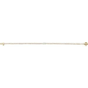 14K Yellow Gold 3 CTW Lab-Grown Diamond Line 7" Bracelet