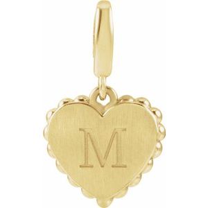 Engravable Heart Charm/Pendant