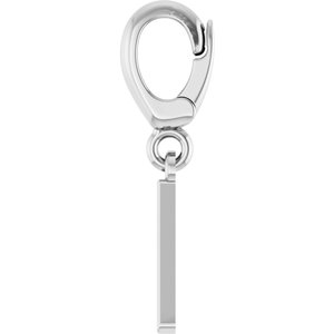 14K White Gold Initial A Charm/Pendant – image 3