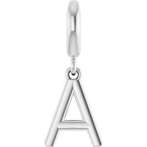Platinum Initial A Charm/Pendant