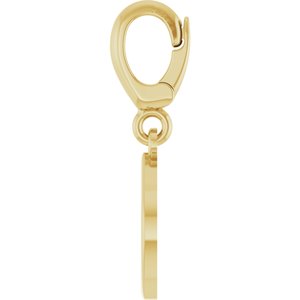 14K Yellow Gold Initial D Charm/Pendant – image 3
