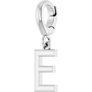 14K White Gold Initial E Charm/Pendant – image 2