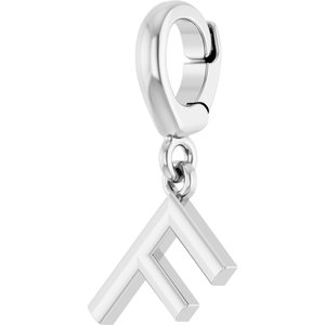 Platinum Initial F Charm/Pendant – image 2