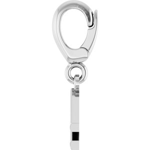 Platinum Initial F Charm/Pendant – image 3