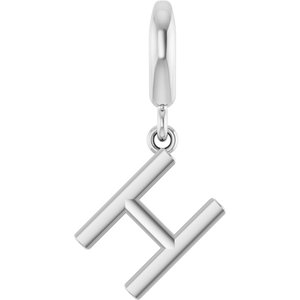 14K White Gold Initial H Charm/Pendant