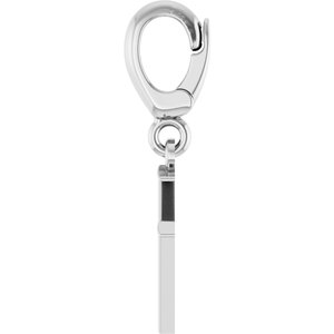 Sterling Silver Initial H Charm/Pendant – image 3