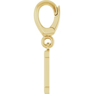 14K Yellow Gold Initial I Charm/Pendant – image 3