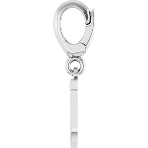 14K White Gold Initial J Charm/Pendant – image 3