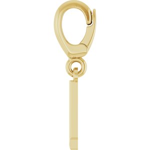 18K Yellow Gold-Plated Sterling Silver Initial L Charm/Pendant – image 3