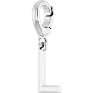 14K White Gold Initial L Charm/Pendant – image 2
