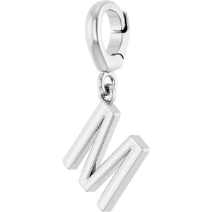 14K White Gold Initial M Charm/Pendant – image 2
