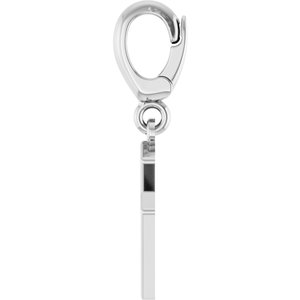 Sterling Silver Initial M Charm/Pendant – image 3