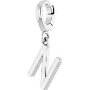 Sterling Silver Initial N Charm/Pendant – image 2