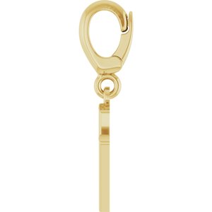 14K Yellow Gold Initial N Charm/Pendant – image 3