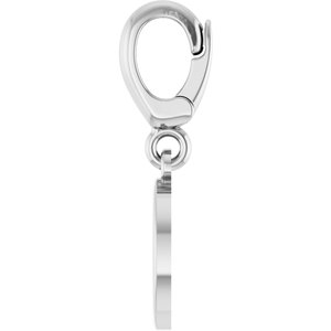 Platinum Initial O Charm/Pendant – image 3