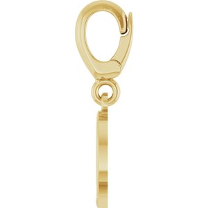 18K Yellow Gold-Plated Sterling Silver Initial Q Charm/Pendant – image 3