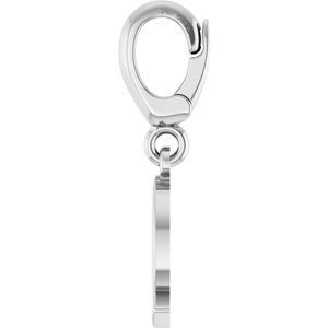 14K White Gold Initial Q Charm/Pendant – image 3