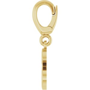 18K Yellow Gold-Plated Sterling Silver Initial S Charm/Pendant – image 3