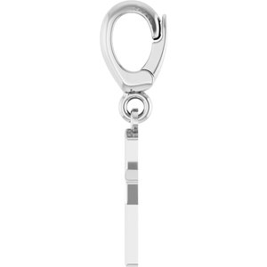 Sterling Silver Initial X Charm/Pendant – image 3