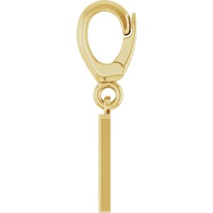 14K Yellow Gold Initial W Charm/Pendant – image 3
