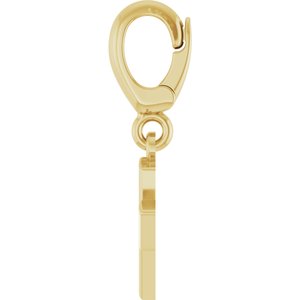14K Yellow Gold Initial Y Charm/Pendant – image 3