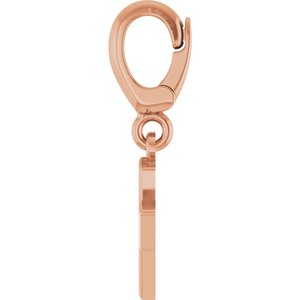 14K Rose Gold Initial Y Charm/Pendant – image 3