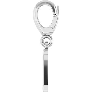 14K White Gold Initial Z Charm/Pendant – image 3