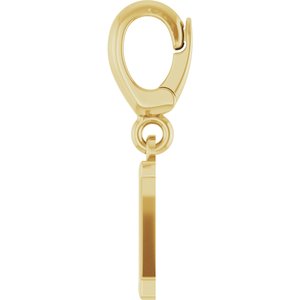 18K Yellow Gold-Plated Sterling Silver Initial Z Charm/Pendant – image 3