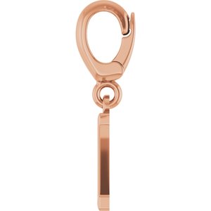 14K Rose Gold Initial Z Charm/Pendant – image 3
