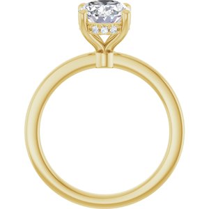14K Yellow Gold 1 1/2 CTW Lab-Grown Diamond Engagement Ring