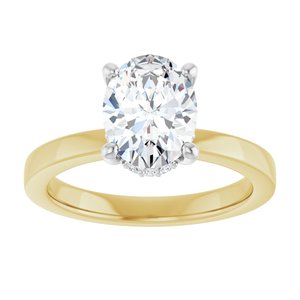 14K Yellow/White Gold 1 1/2 CTW Lab-Grown Diamond Engagement Ring