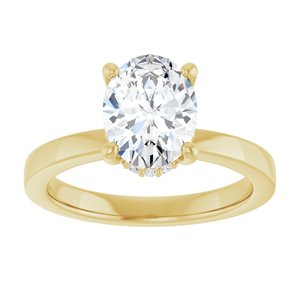 14K Yellow Gold 1 1/2 CTW Lab-Grown Diamond Engagement Ring