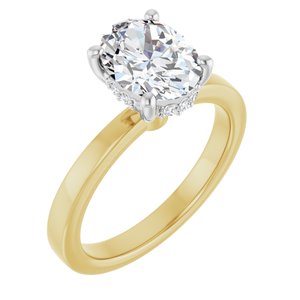 14K Yellow/White Gold 1 1/2 CTW Lab-Grown Diamond Engagement Ring