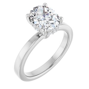 14K White Gold 1 1/2 CTW Lab-Grown Diamond Engagement Ring