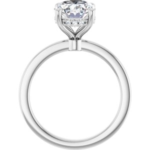 14K White Gold 2 1/4 CTW Lab-Grown Diamond Engagement Ring