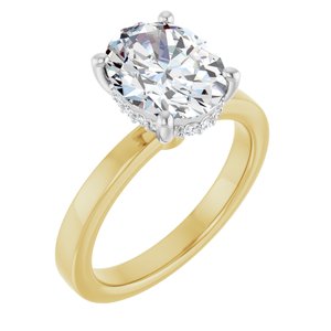 14K Yellow/White Gold 2 1/4 CTW Lab-Grown Diamond Engagement Ring