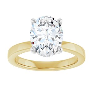 14K Yellow/White Gold 2 1/4 CTW Lab-Grown Diamond Engagement Ring