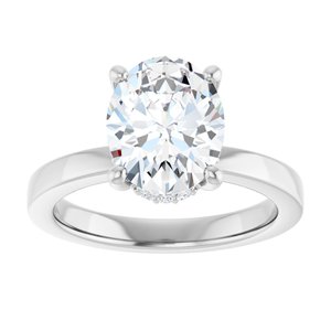 14K White Gold 2 1/4 CTW Lab-Grown Diamond Engagement Ring