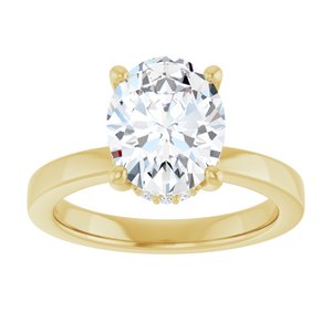 14K Yellow Gold 2 1/4 CTW Lab-Grown Diamond Engagement Ring