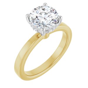 14K Yellow/White Gold 2 CTW Lab-Grown Diamond Engagement Ring