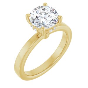 14K Yellow Gold 2 CTW Lab-Grown Diamond Engagement Ring