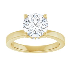 14K Yellow Gold 2 CTW Lab-Grown Diamond Engagement Ring