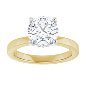 14K Yellow/White Gold 2 CTW Lab-Grown Diamond Engagement Ring