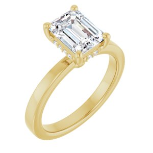 14K Yellow Gold 1 3/4 CTW Lab-Grown Diamond Engagement Ring