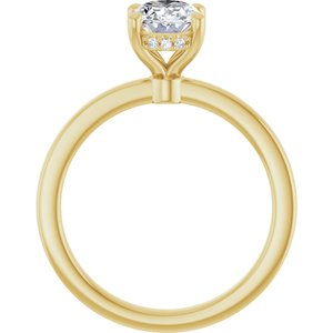 14K Yellow Gold 1 CTW Lab-Grown Diamond Engagement Ring
