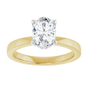 14K Yellow/White Gold 1 CTW Lab-Grown Diamond Engagement Ring