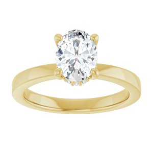 14K Yellow Gold 1 CTW Lab-Grown Diamond Engagement Ring